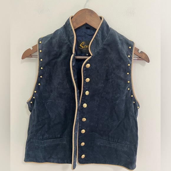 Scully Other - Scully studded leather suede vest